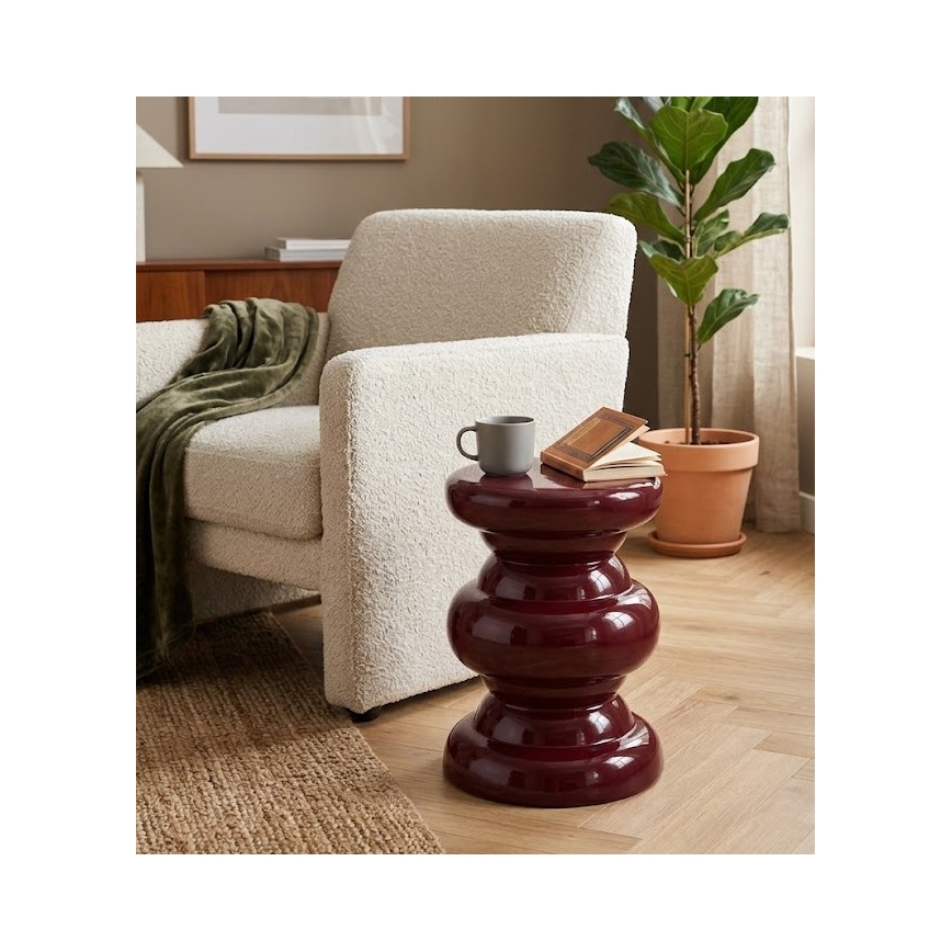 PETIT side table, Ø 31 cm, red