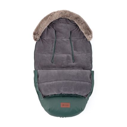 PETITE&MARS - 4-in-1 COMFY Baby Footmuff Set + FURRY Stroller Handmuffs Khaki