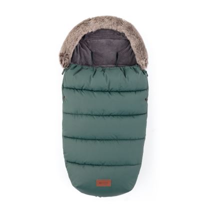 PETITE&MARS - 4-in-1 COMFY Baby Footmuff Set + FURRY Stroller Handmuffs Khaki