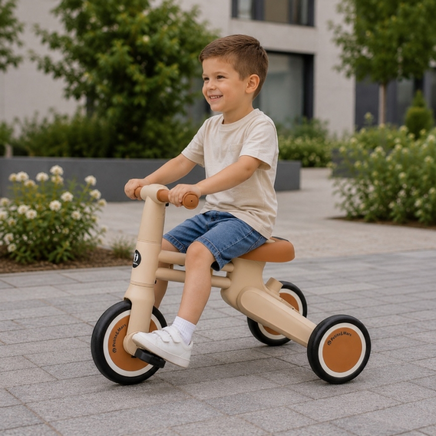 PETITE&MARS - 4-in-1 DRIFT Children's Tricycle, Desert Sand