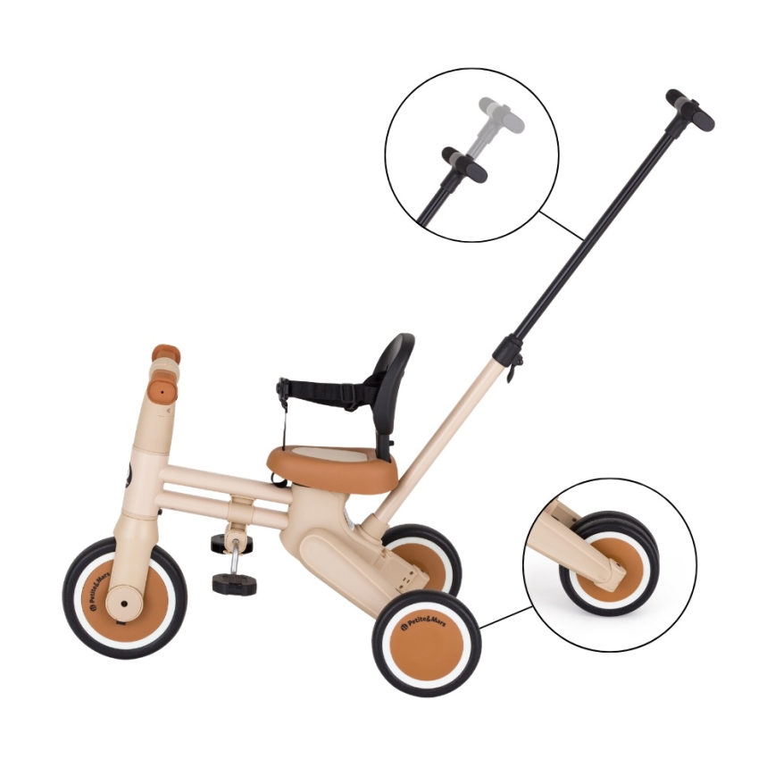 PETITE&MARS - 4-in-1 DRIFT Children's Tricycle, Desert Sand