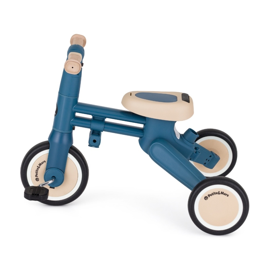 PETITE&MARS - 4-in-1 Kids' Tricycle DRIFT Ocean Blue