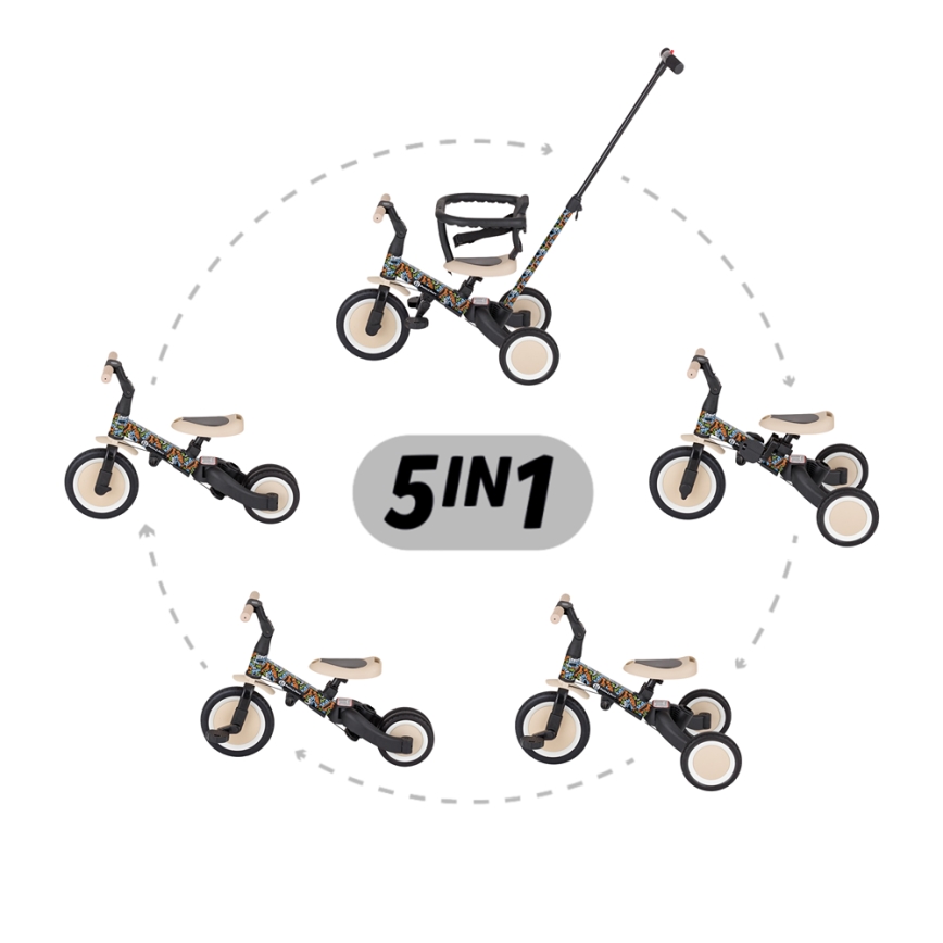 PETITE&MARS - 5-in-1 TURBO LIMITED Children's Tricycle City Beat