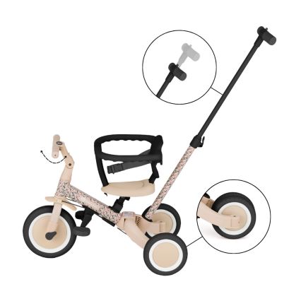 PETITE&MARS - 5-in-1 TURBO LIMITED Children's Tricycle, Pink Meadow