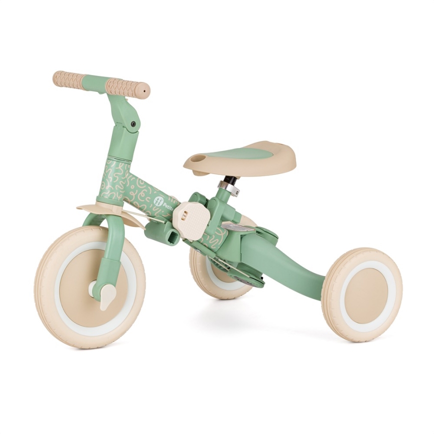 PETITE&MARS - 5-in-1 TURBO LIMITED Kids' Tricycle, Green Twist