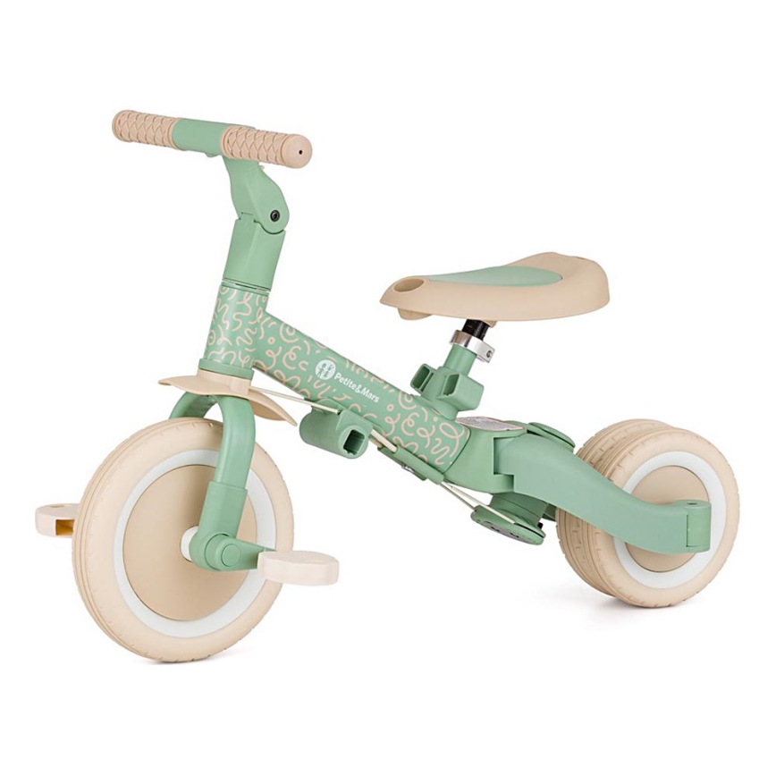 PETITE&MARS - 5-in-1 TURBO LIMITED Kids' Tricycle, Green Twist