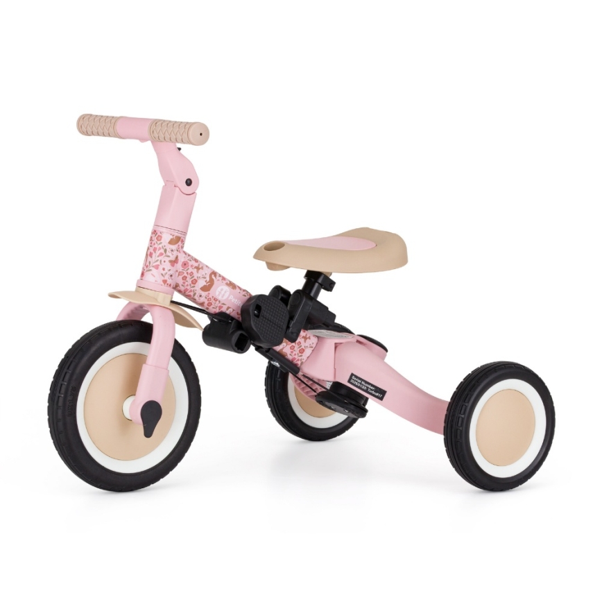 PETITE&MARS - 5-in-1 TURBO LIMITED Kids' Tricycle Rosy Wilderness