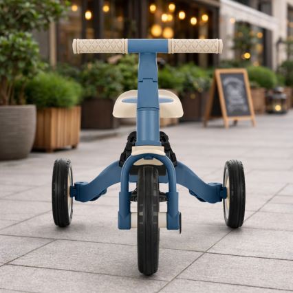 PETITE&MARS - 5-in-1 TURBO PLUS Children's Tricycle Ocean Blue