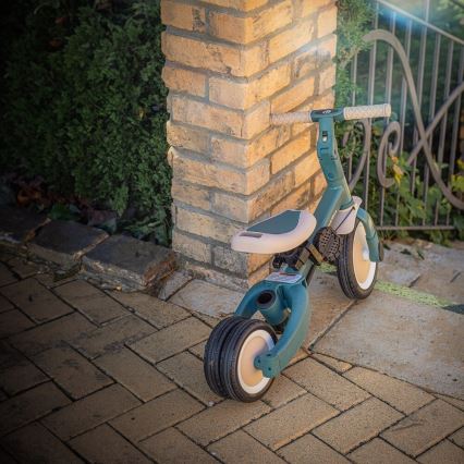 PETITE&MARS - 5-in-1 TURBO PLUS Kids' Tricycle, Misty Green