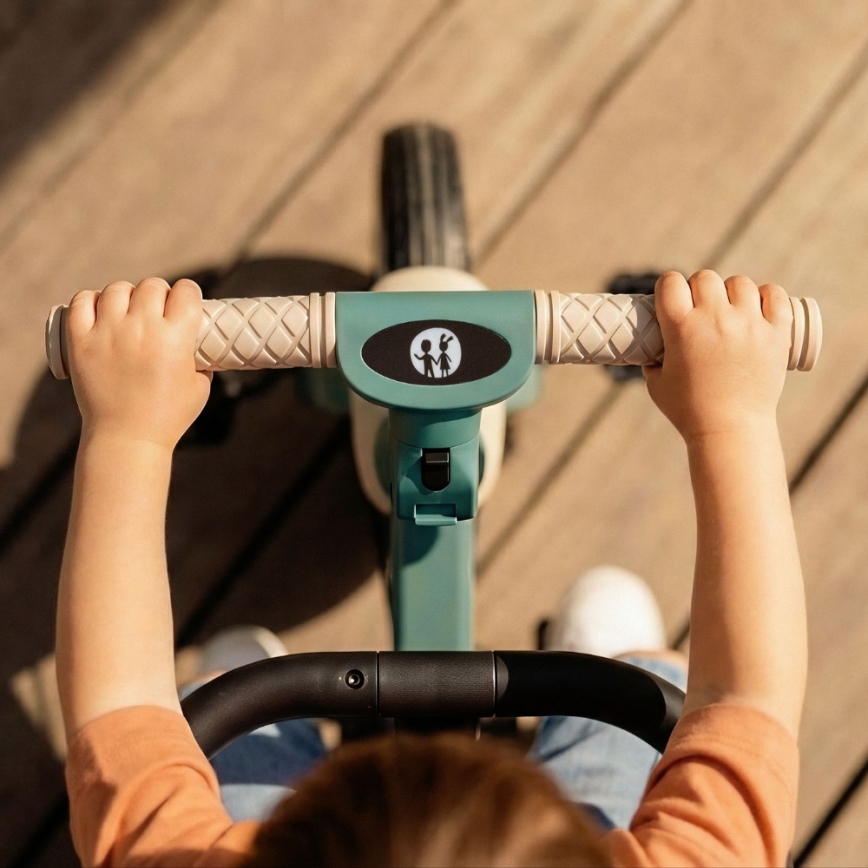 PETITE&MARS - 5-in-1 TURBO PLUS Kids' Tricycle, Misty Green