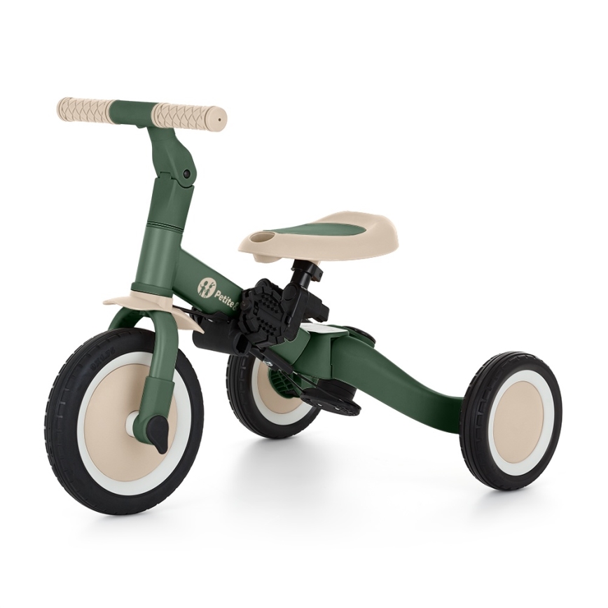 PETITE&MARS - 5-in-1 TURBO PLUS Kids' Tricycle, Misty Green