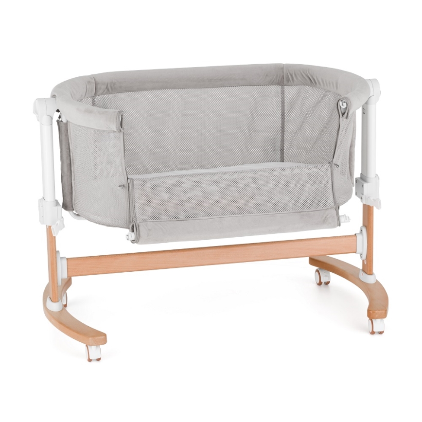 PETITE&MARS - Baby crib 2in1 GLORY grey