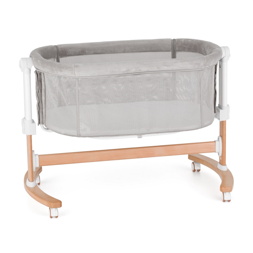 PETITE&MARS - Baby crib 2in1 GLORY grey