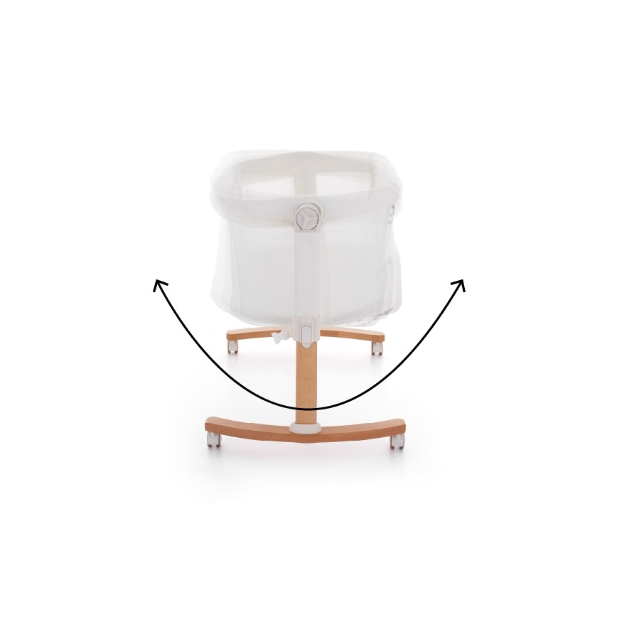 PETITE&MARS - Baby crib 2in1 GLORY grey