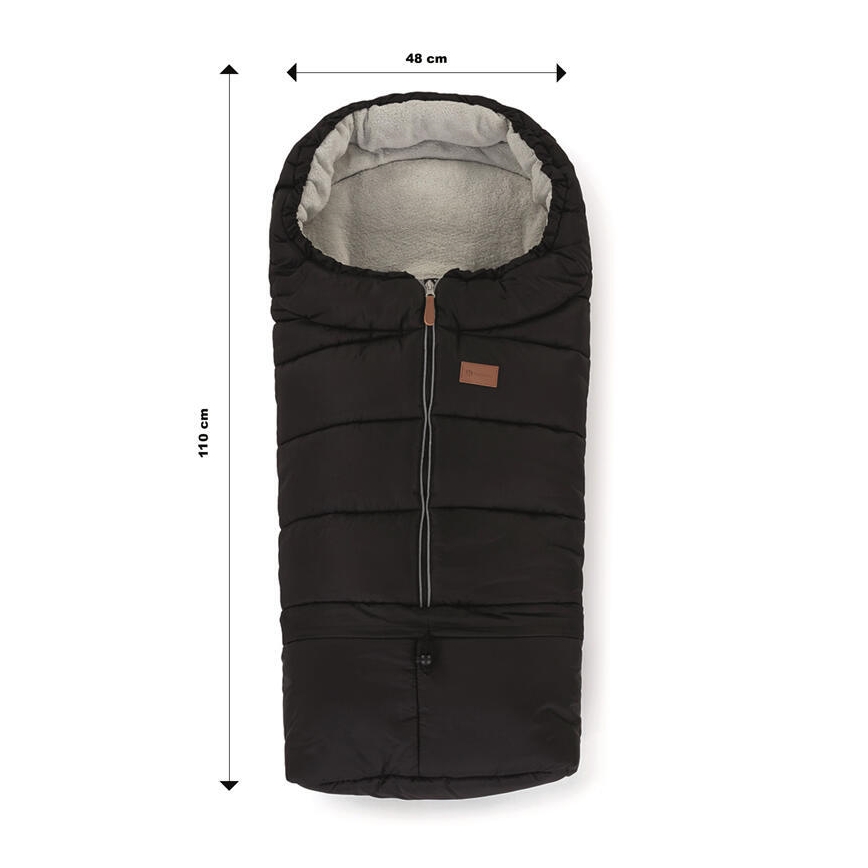 PETITE&MARS - Baby footmuff  3in1 JIBOT black