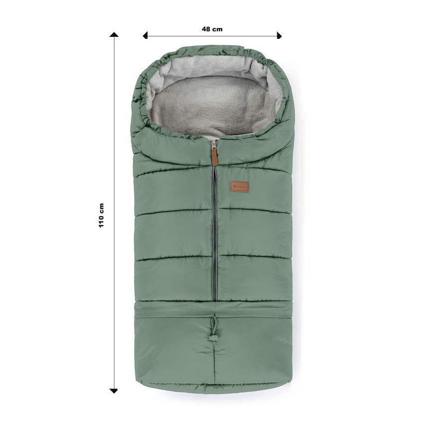 PETITE&MARS - Baby footmuff 3in1 JIBOT green