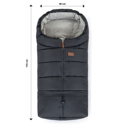 PETITE&MARS - Baby footmuff 3in1 JIBOT grey