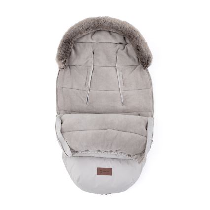 PETITE&MARS - Baby footmuff 4in1 COMFY Champagne Shower silver