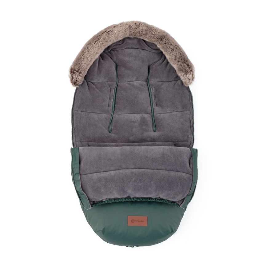 PETITE&MARS - Baby footmuff 4in1 COMFY Veritable Khaki green