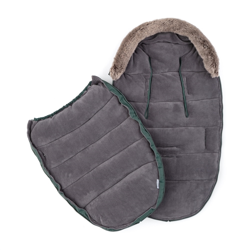 PETITE&MARS - Baby footmuff 4in1 COMFY Veritable Khaki green