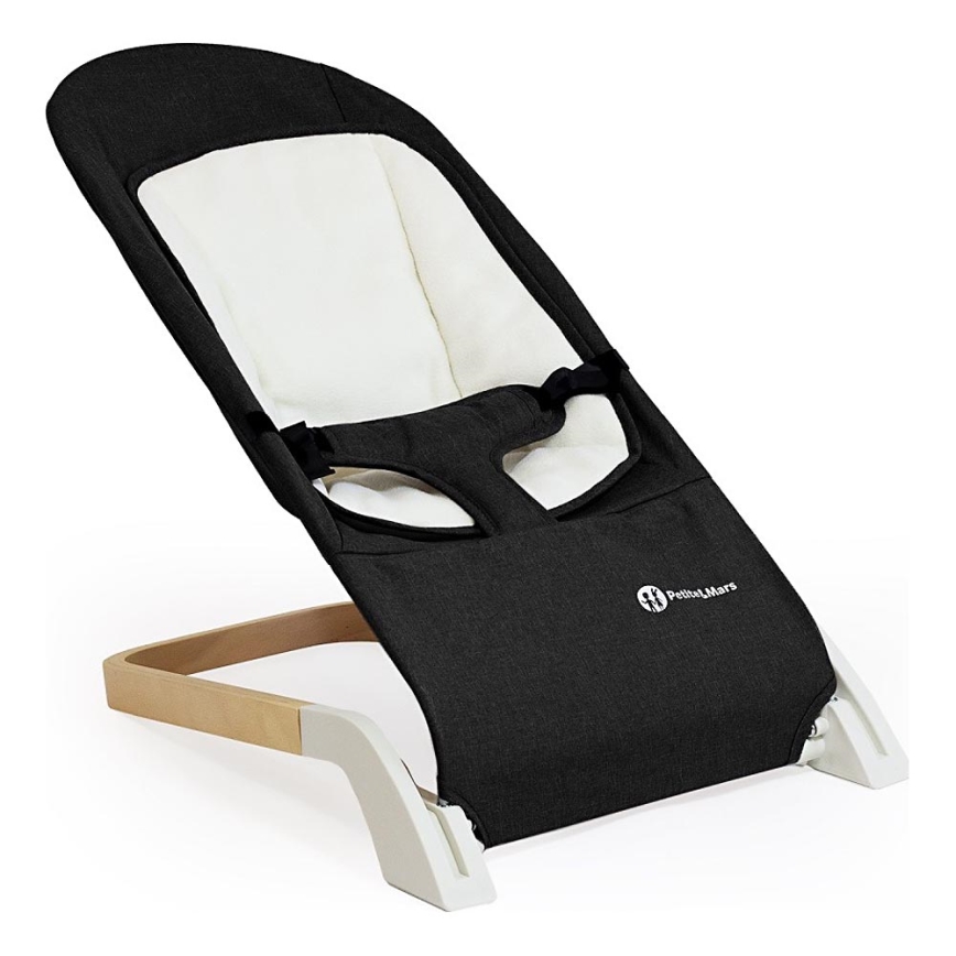 PETITE&MARS - Baby lounger CALMY black