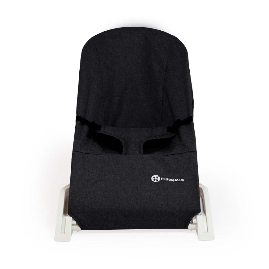 PETITE&MARS - Baby lounger CALMY black