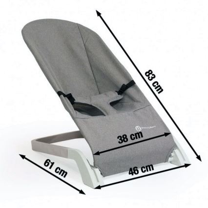 PETITE&MARS - Baby lounger CALMY black