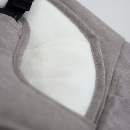 PETITE&MARS - Baby lounger CALMY grey