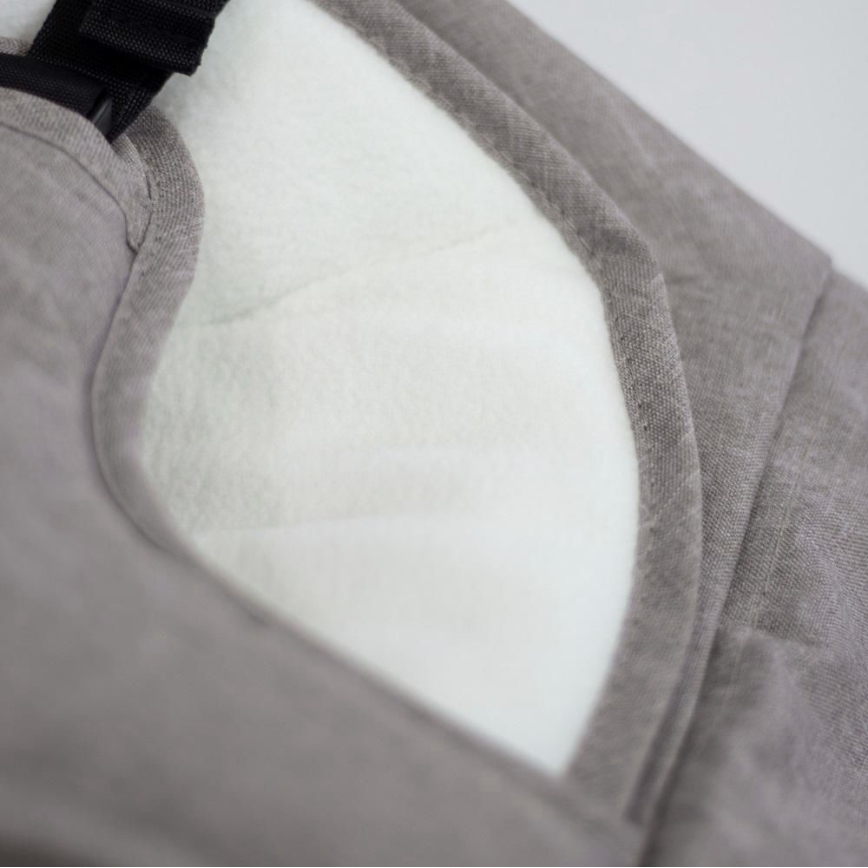 PETITE&MARS - Baby lounger CALMY grey