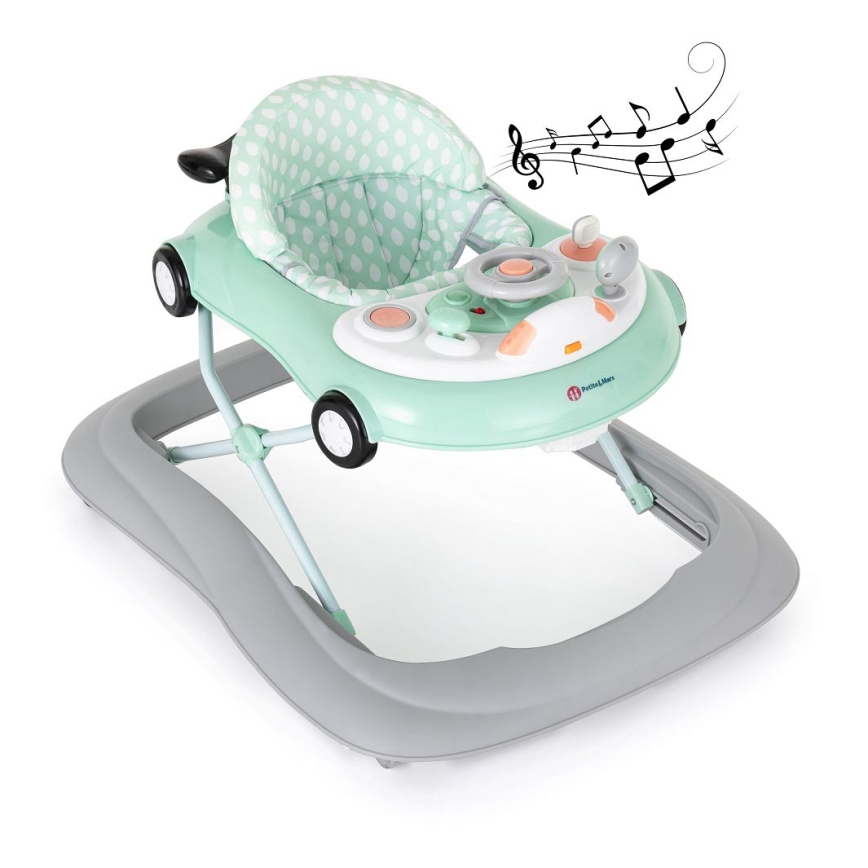 PETITE&MARS - Baby walker with a melody CABRIO 2xAA mint