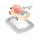 PETITE&MARS - Baby walker with a melody CABRIO orange