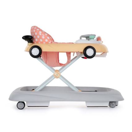 PETITE&MARS - Baby walker with a melody CABRIO orange