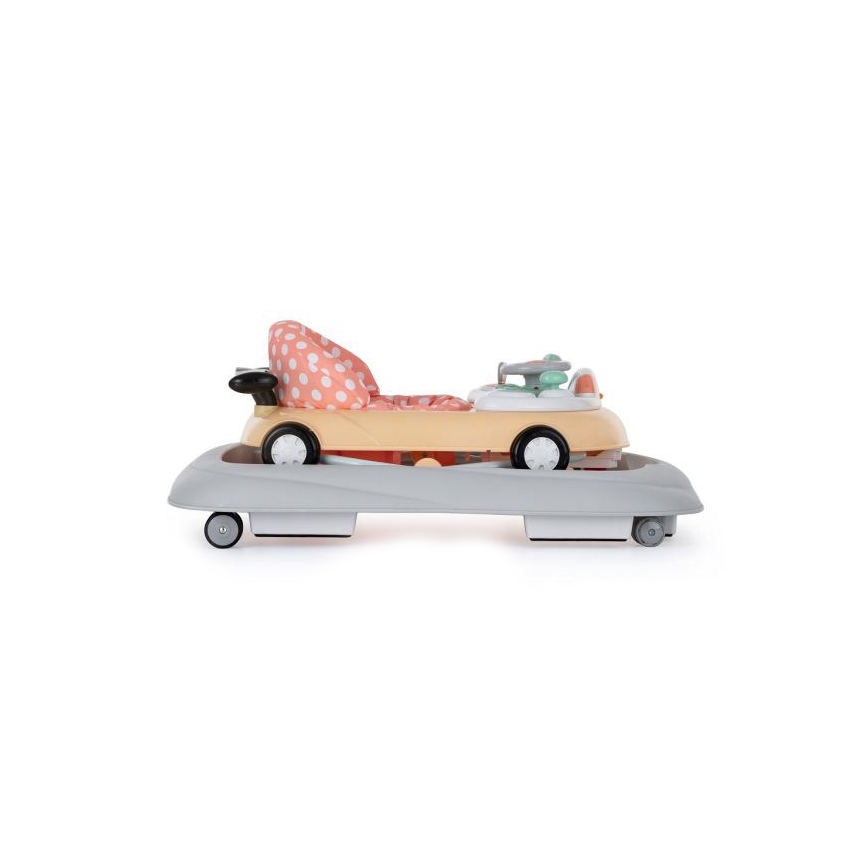 PETITE&MARS - Baby walker with a melody CABRIO orange
