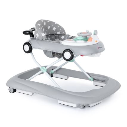 PETITE&MARS - Baby walker with melody CABRIO grey