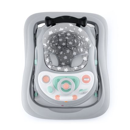 PETITE&MARS - Baby walker with melody CABRIO grey