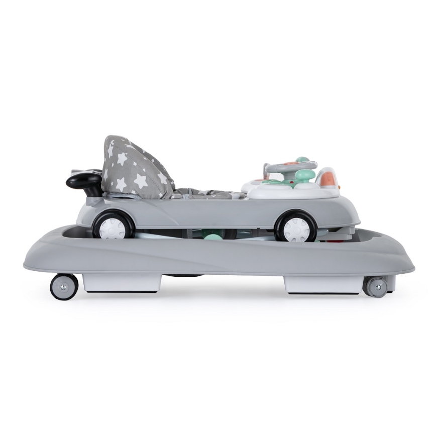 PETITE&MARS - Baby walker with melody CABRIO grey