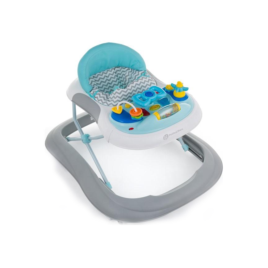 PETITE&MARS - Baby walker with melody MONTY blue