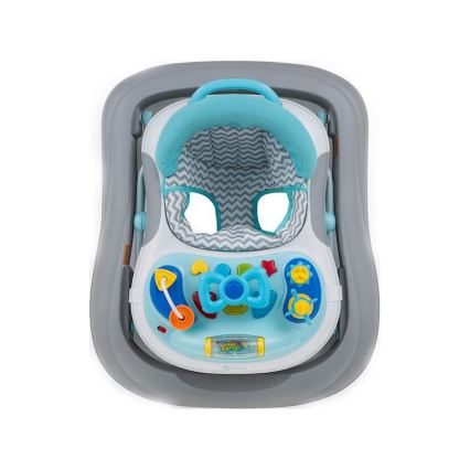 PETITE&MARS - Baby walker with melody MONTY blue