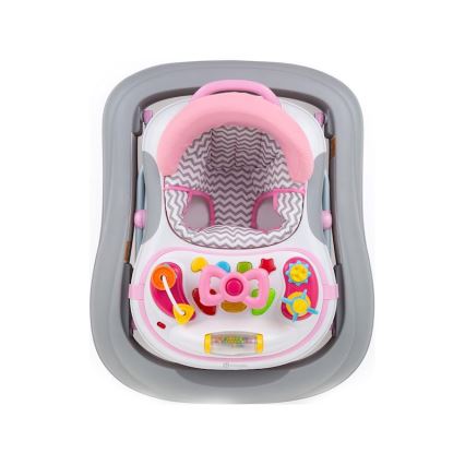 PETITE&MARS - Baby walker with melody MONTY pink