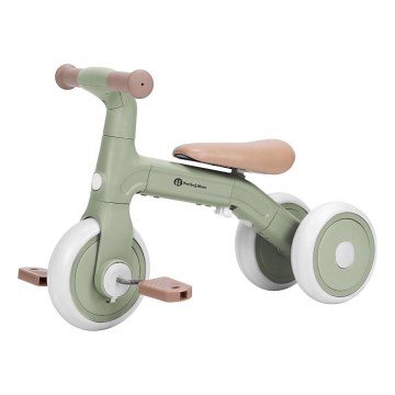PETITE&MARS - BINGO 3-in-1 Kids' Balance Bike, Sage Leaf