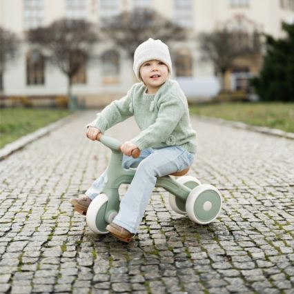 PETITE&MARS - BINGO 3-in-1 Kids' Balance Bike, Sage Leaf