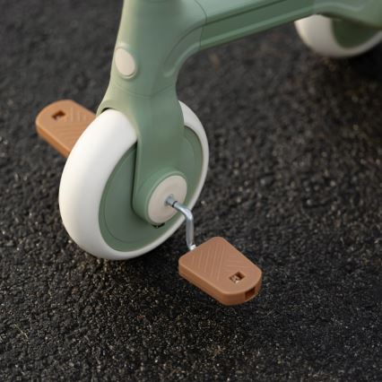 PETITE&MARS - BINGO 3-in-1 Kids' Balance Bike, Sage Leaf