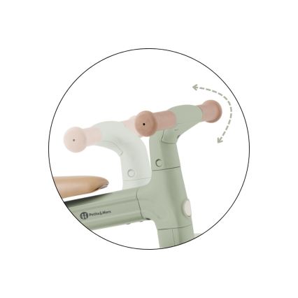 PETITE&MARS - BINGO 3-in-1 Kids' Balance Bike, Sage Leaf