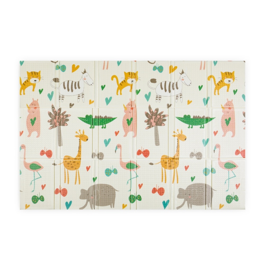 PETITE&MARS - CAMPY Foldable Play Mat Animals&Hexagon