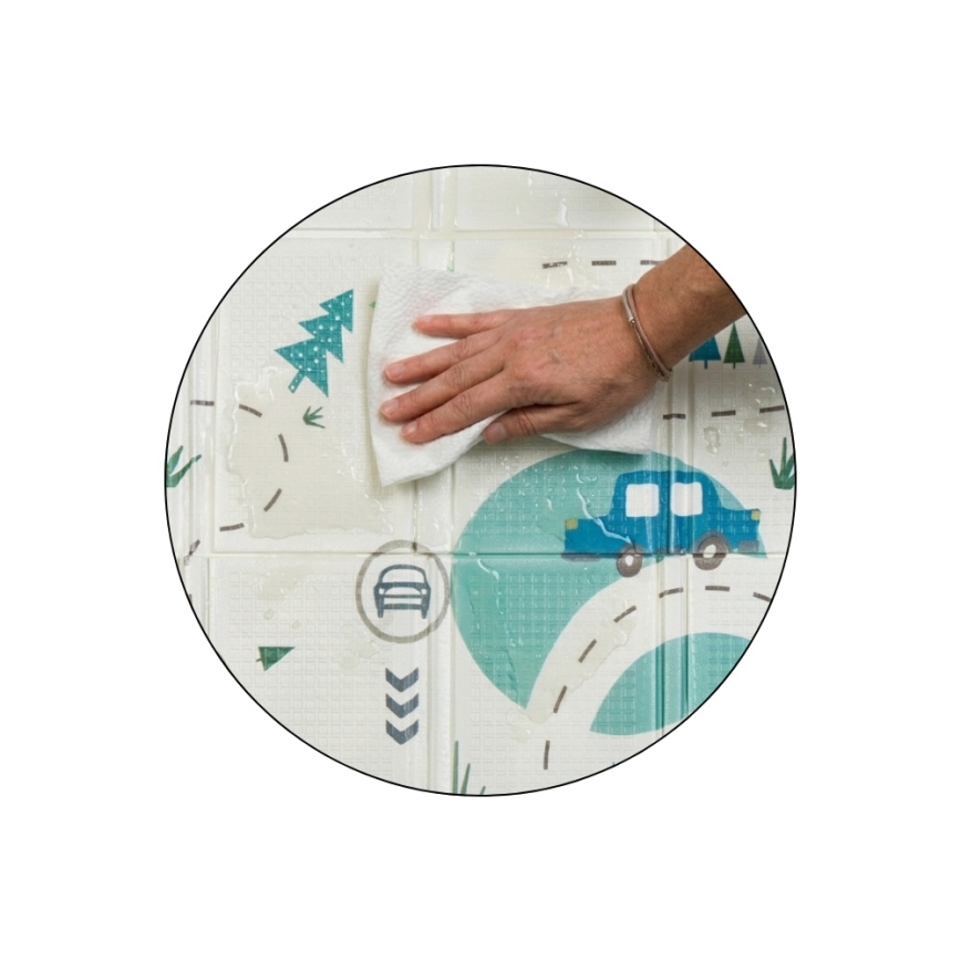 PETITE&MARS - CAMPY Foldable Play Mat Cars&Arabesca