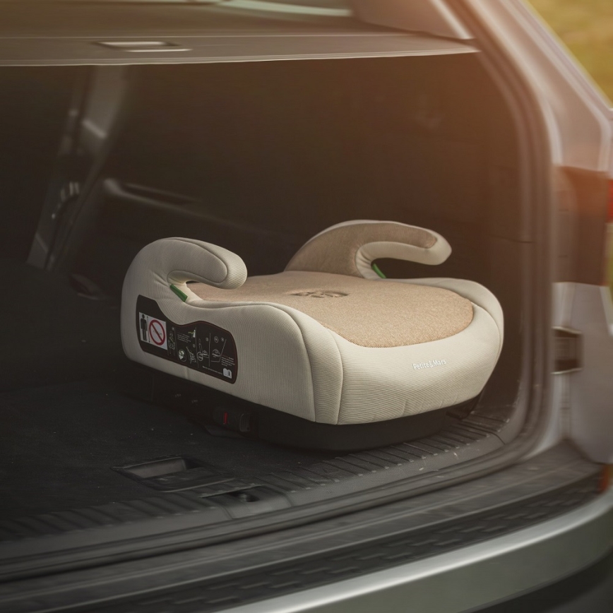 PETITE&MARS - Car booster seat OPTIMUS PRO i-Size 125-150 cm (22-36 kg) beige