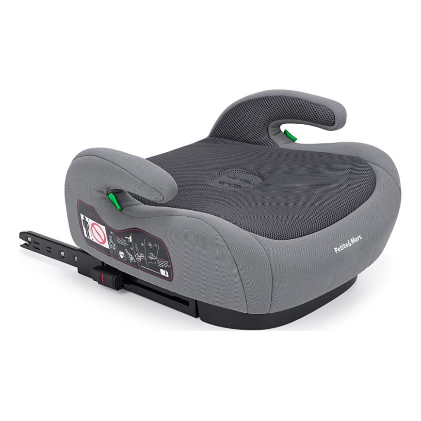 PETITE&MARS - Car booster seat OPTIMUS PRO i-Size 125-150 cm (22-36 kg) grey