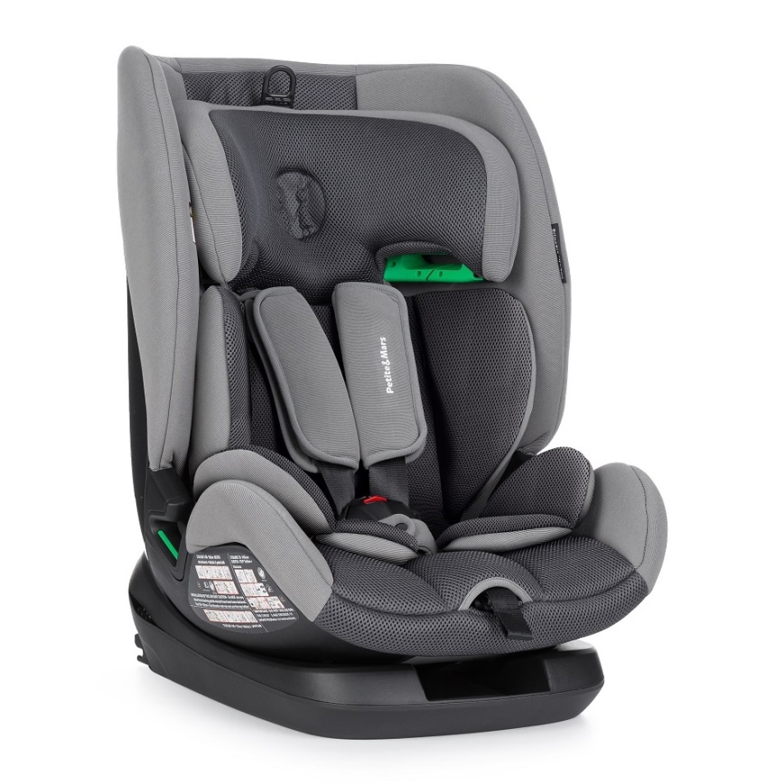 PETITE&MARS - Car seat PRIME PRO i-Size 76-150 cm (9-36 kg) grey