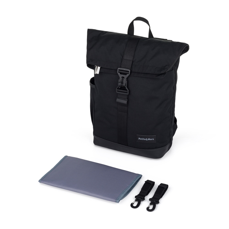 PETITE&MARS - Changing backpack for stroller JACKOB black