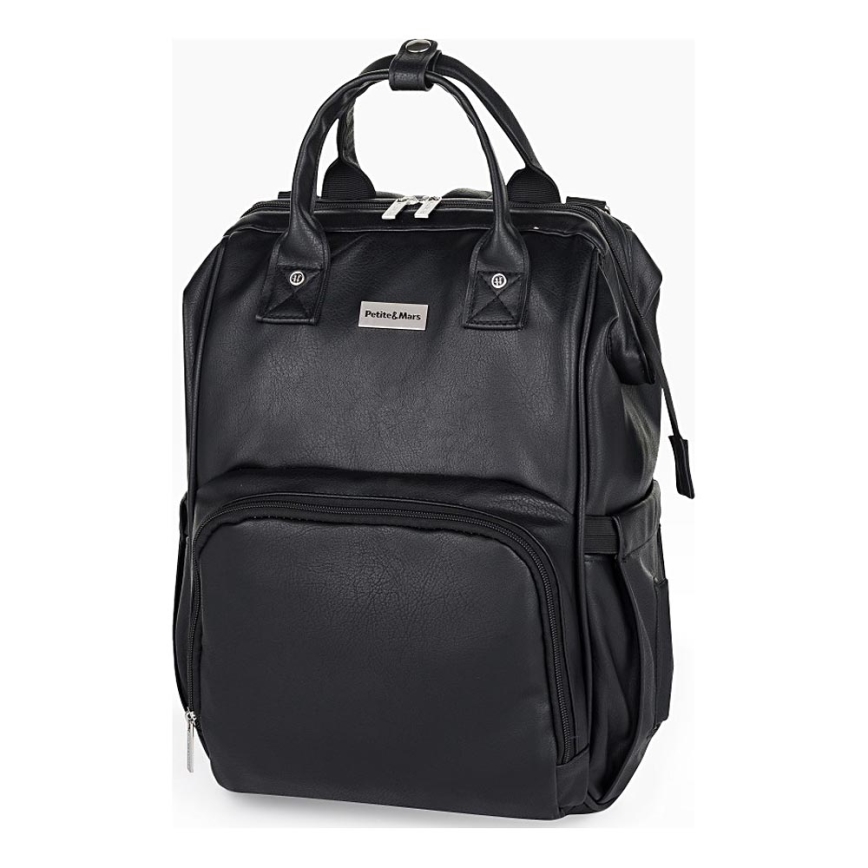 PETITE&MARS - Changing backpack for stroller JASPER black